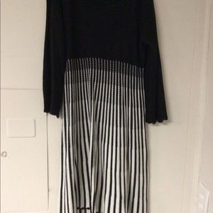 Black and white Calvin kelvin sweater dress.